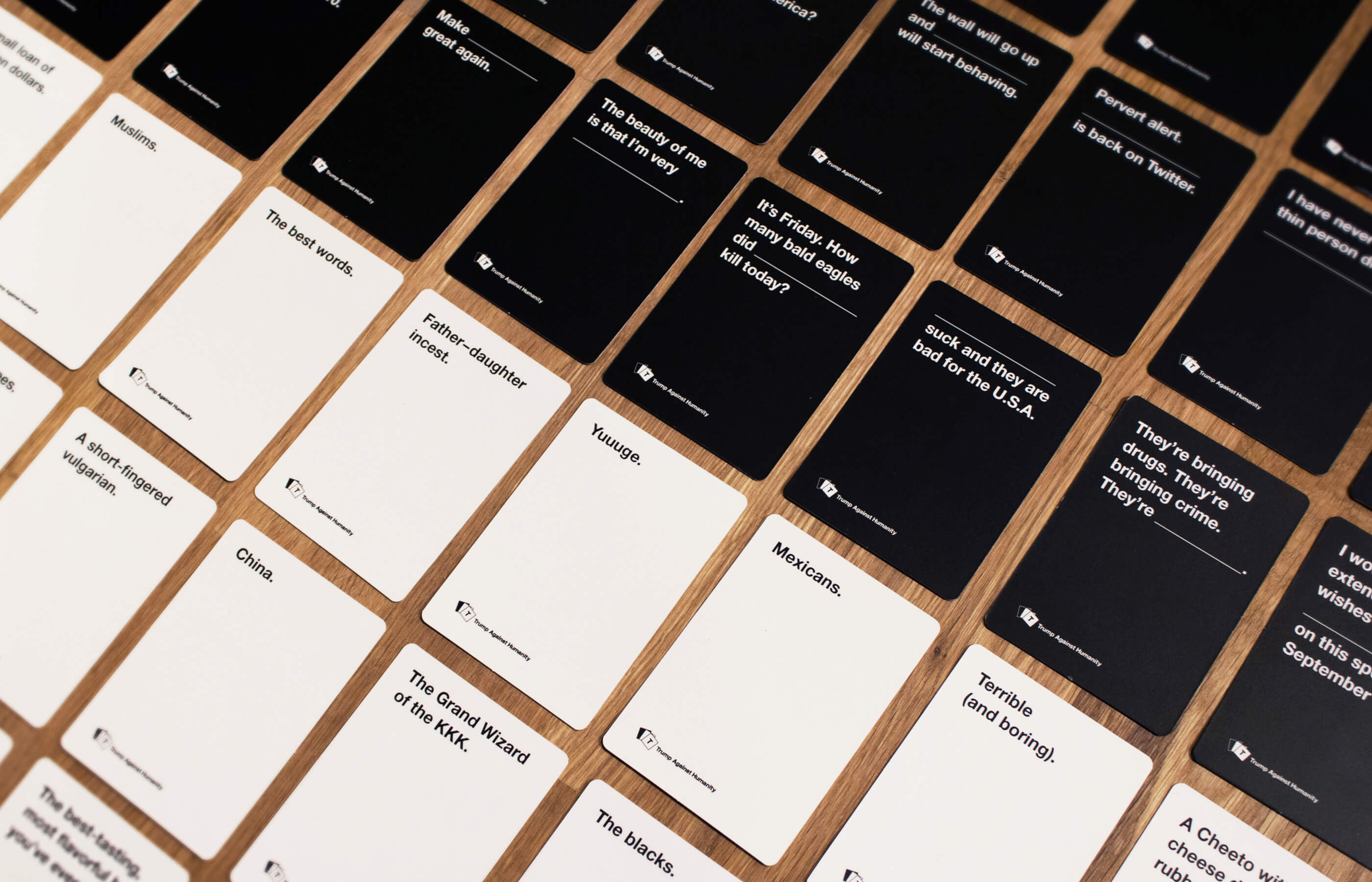 Trump Against Humanity cards