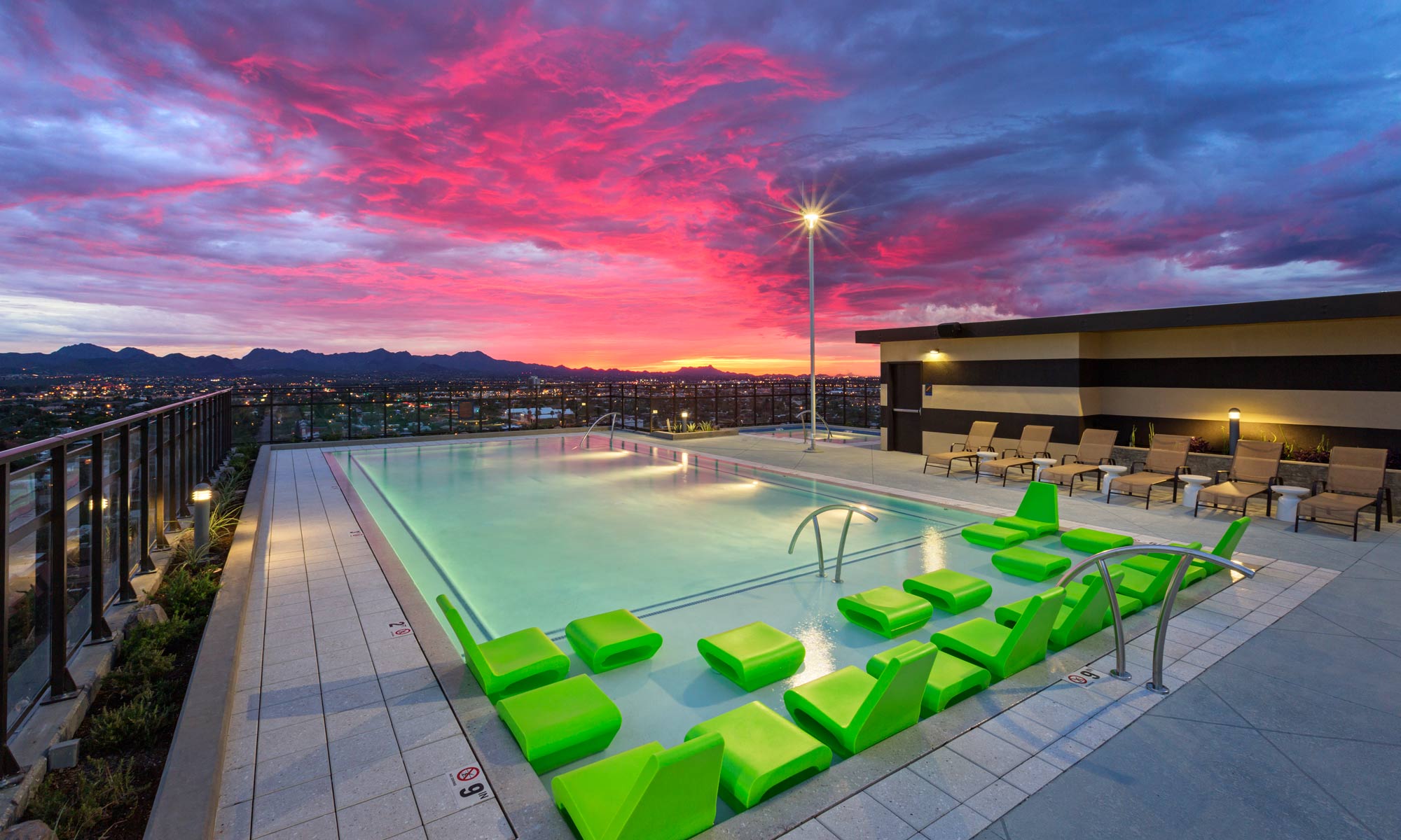 Rooftop Pool at The Hub