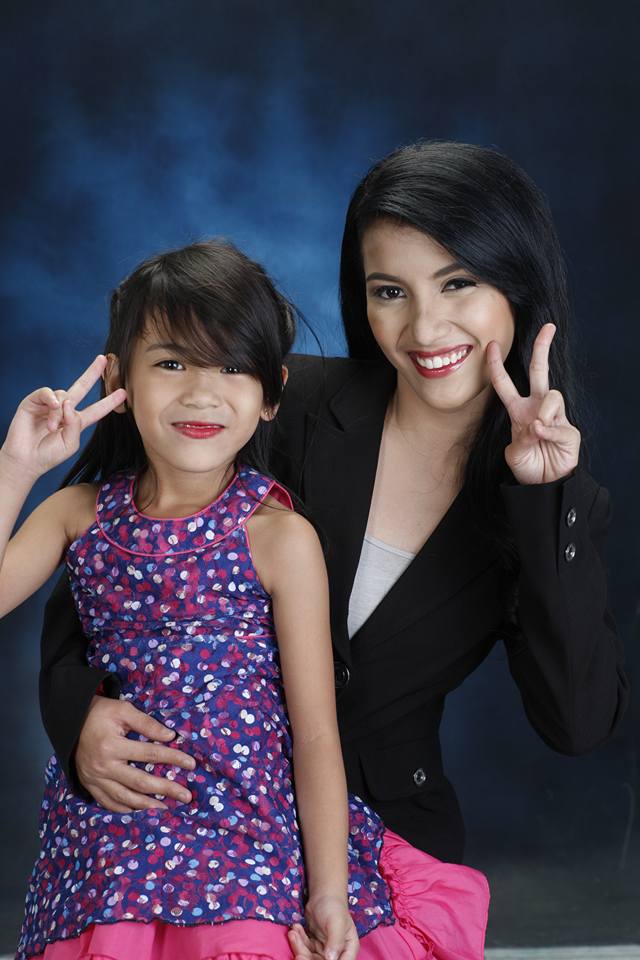 mother and daughter college portrait