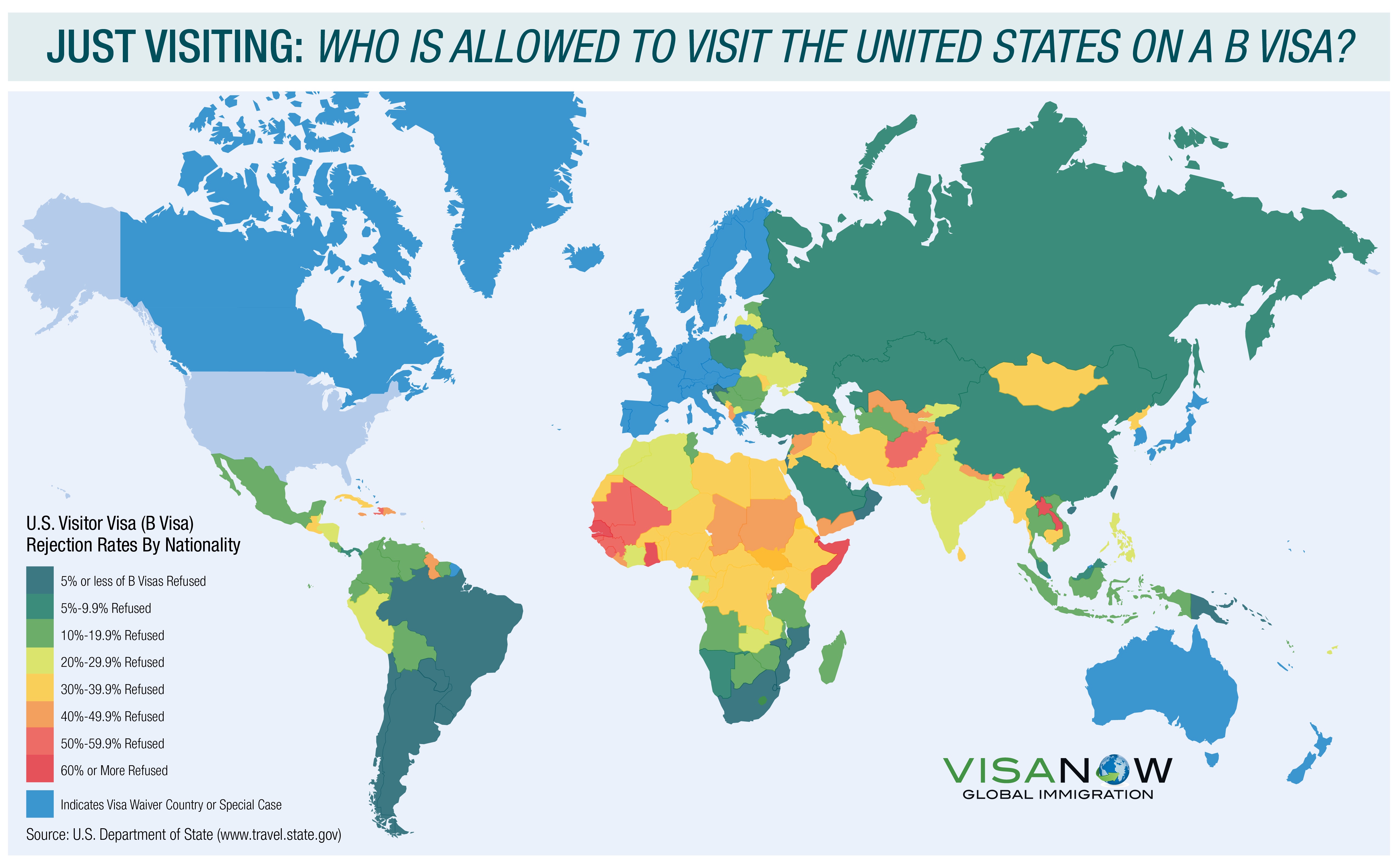 Visa Now Map