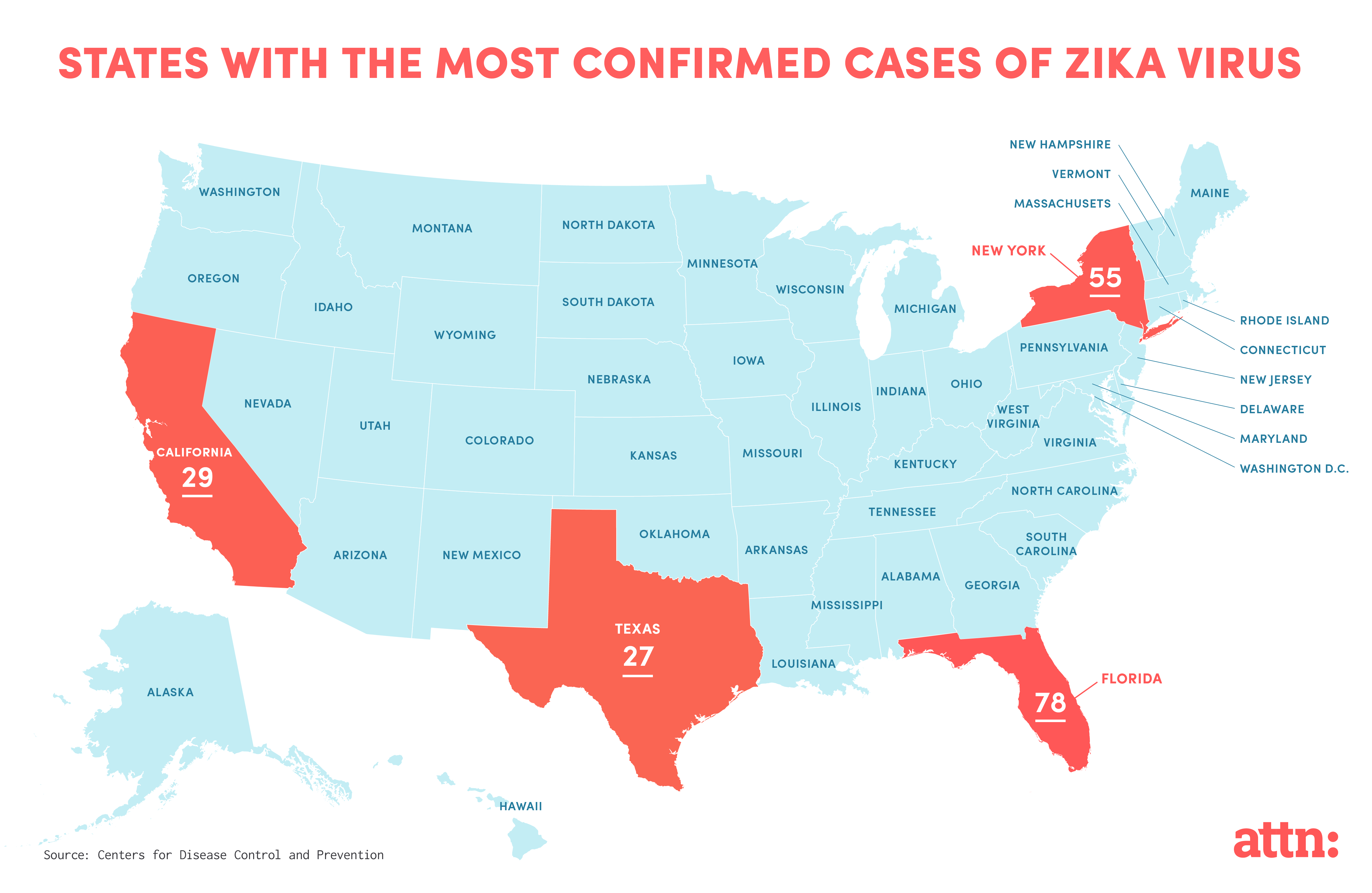 Four States Most at Risk for Zika Virus - ATTN: