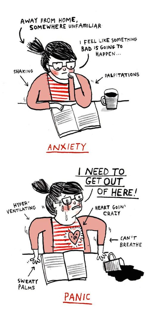 Seven Illustrations Show What a Panic Attack is Like - ATTN: