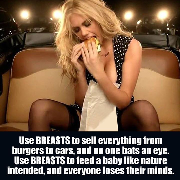 Breastfeeding hypocrisy meme