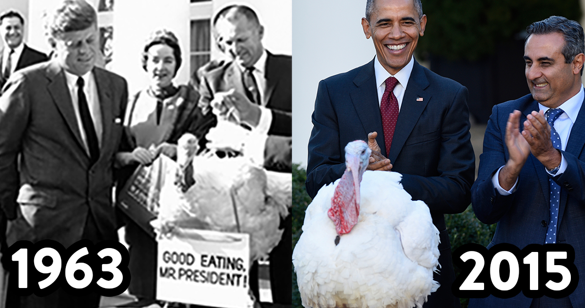 Presidents with turkeys