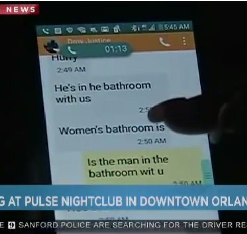 Texts from inside the Orlando gay nightclub massacre. 