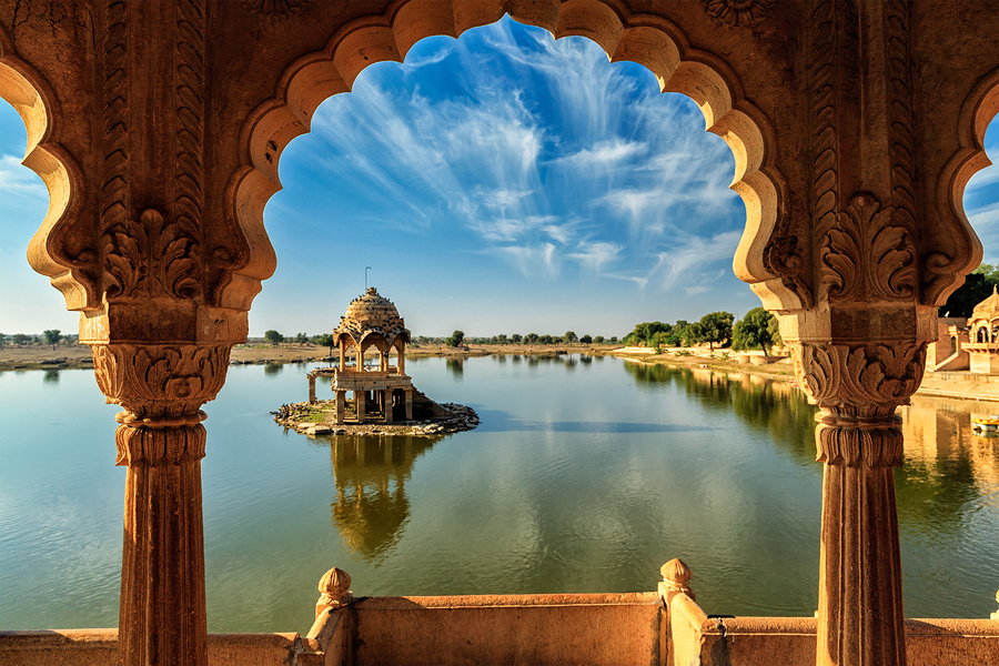   Indian landmark Gadi Sagar 