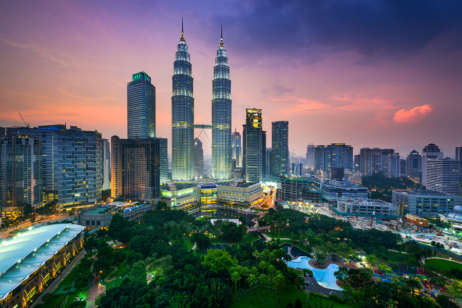 Kuala Lumpur, Malaysia city skyline