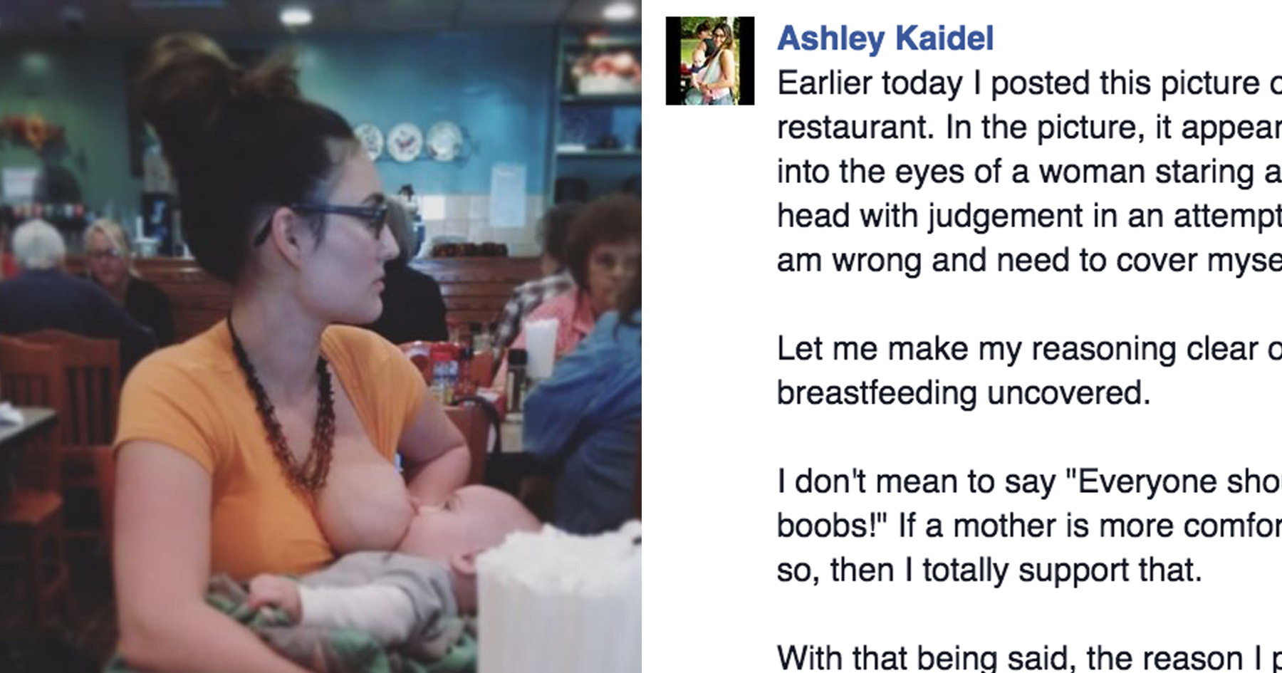Woman Has Best Response To Breastfeeding Shamer Attn