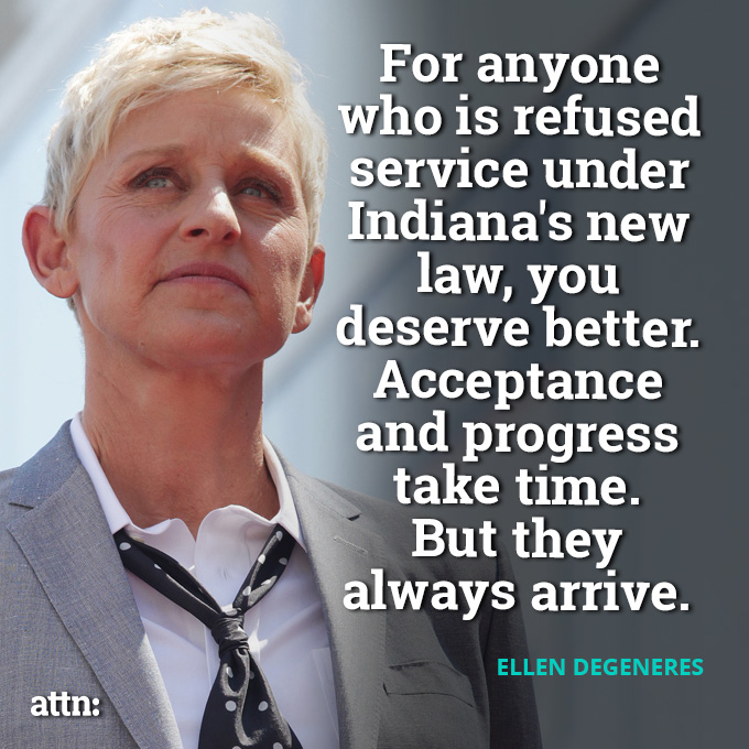 Ellen Speaks on Indiana
