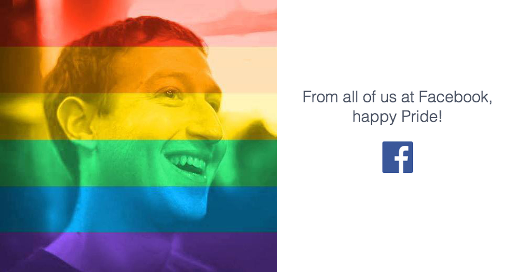 Facebook profile pictures celebrating marriage equality