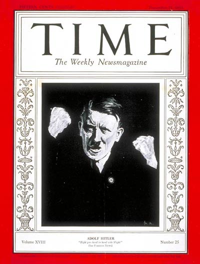 Hitler 1931 Time Cover