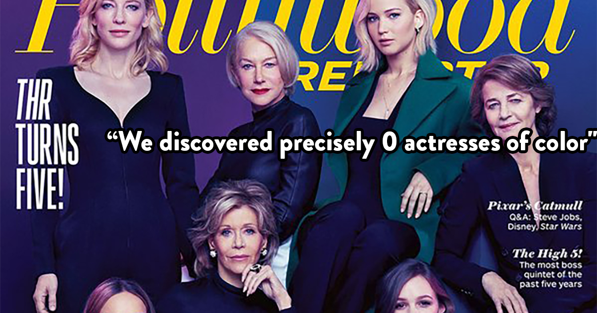 The Hollywood Reporter Puts Only White Women On Cover Attn