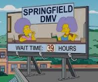 Simpsons DMV Wait Times