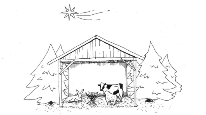 A nativity scene without Jews, Arabs, Africans or refugees