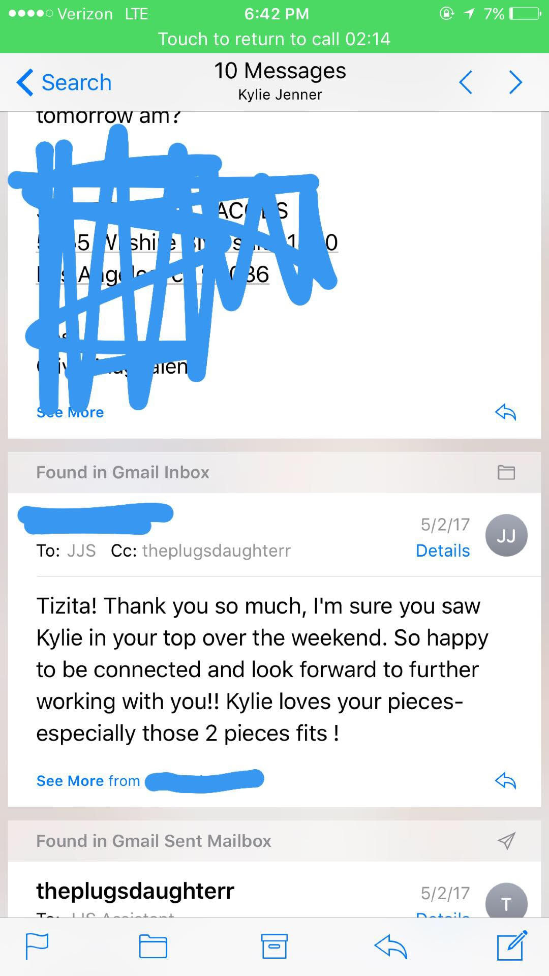 Plugged NYC Kylie Jenner emails