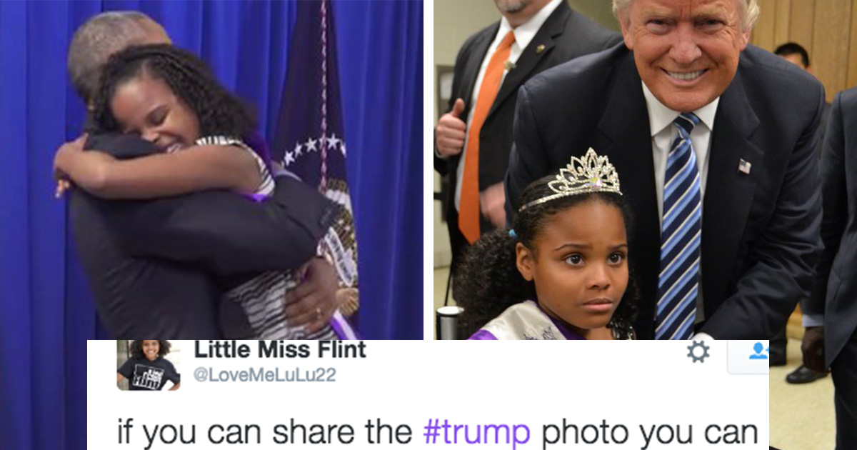 Little Miss Flint Responds to Her Photo With Trump - ATTN: