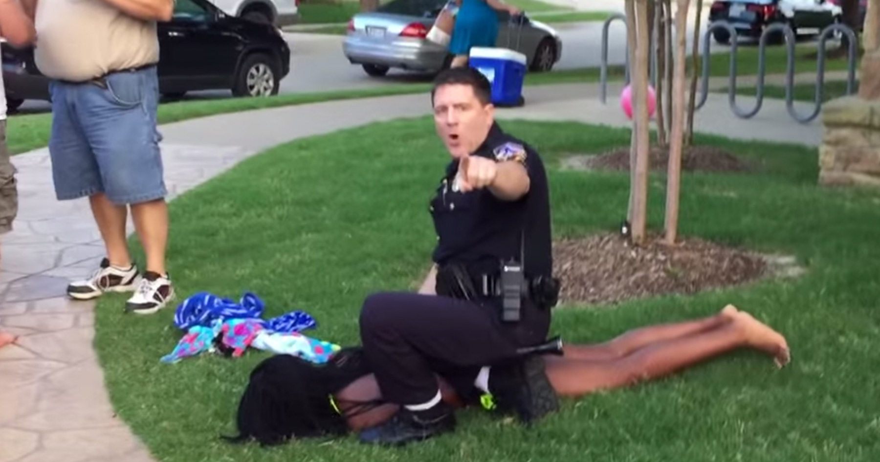McKinney Police on video breaking up pool party