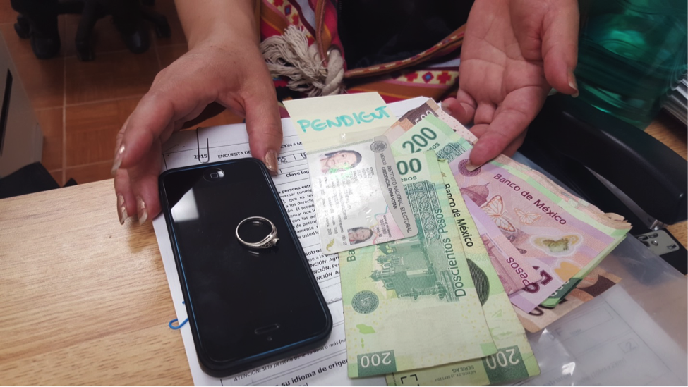 Money, ID and phone seized by border patrol