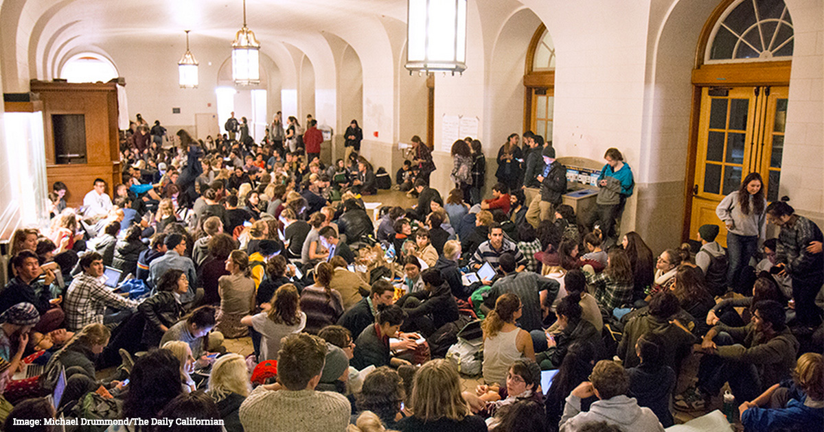 Protest at UC Berkeley