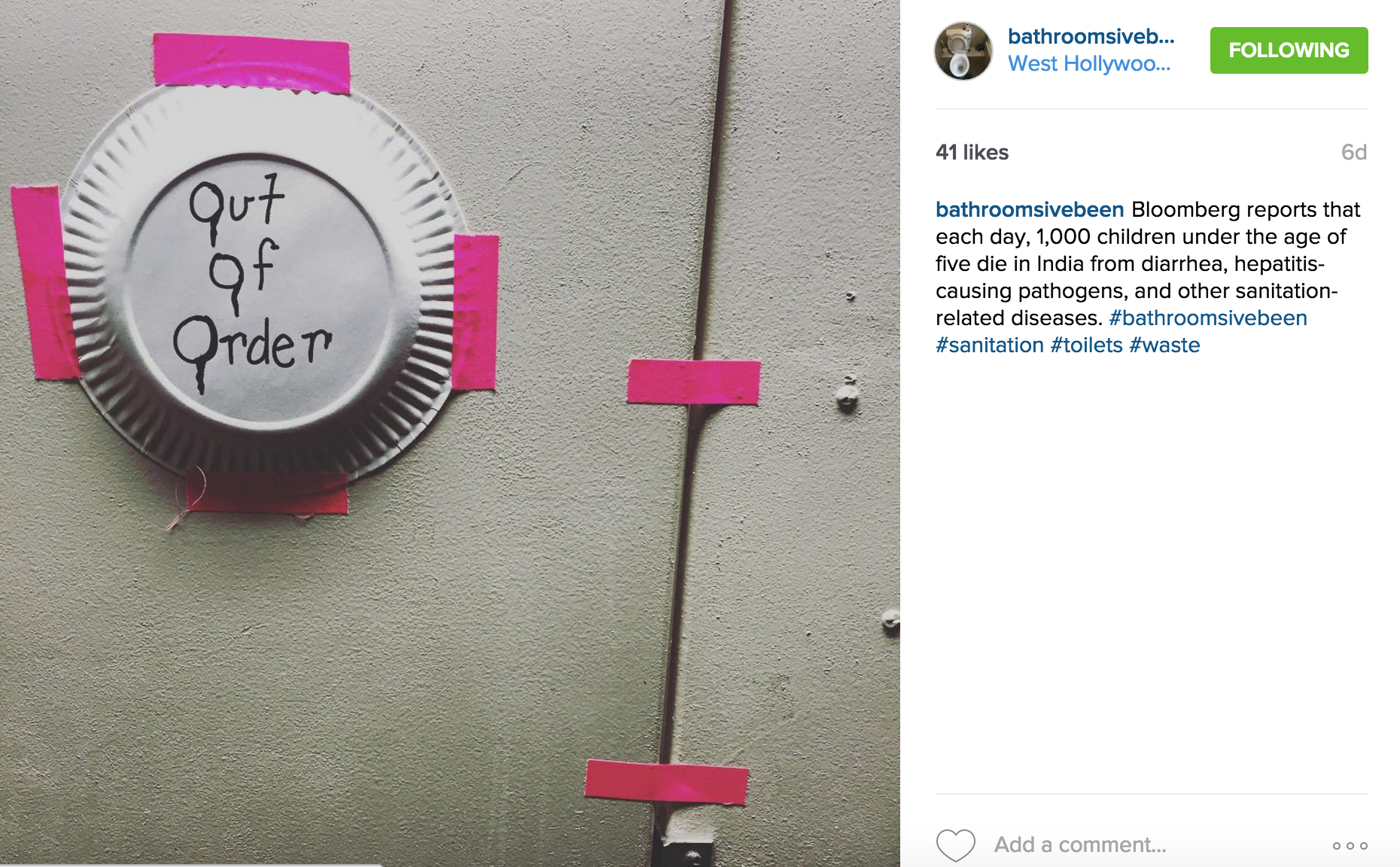 Bathroom Instagram Shows Scary Reality For Women - Out%20of%20orDer.jpg?auto=format&crop=faces&fit=crop&q=60&w=736&ixlib=js 1.1 Bathroom Instagram Shows Scary Reality For Women - Out%20of%20orDer.jpg?auto=format&crop=faces&fit=crop&q=60&w=736&ixlib=js 1.1