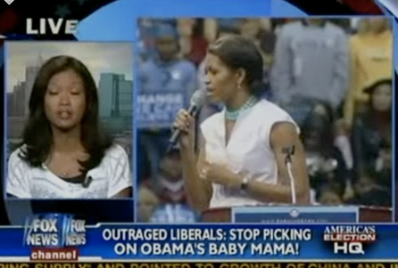 Fox News Michelle Obama "baby mama" graphic
