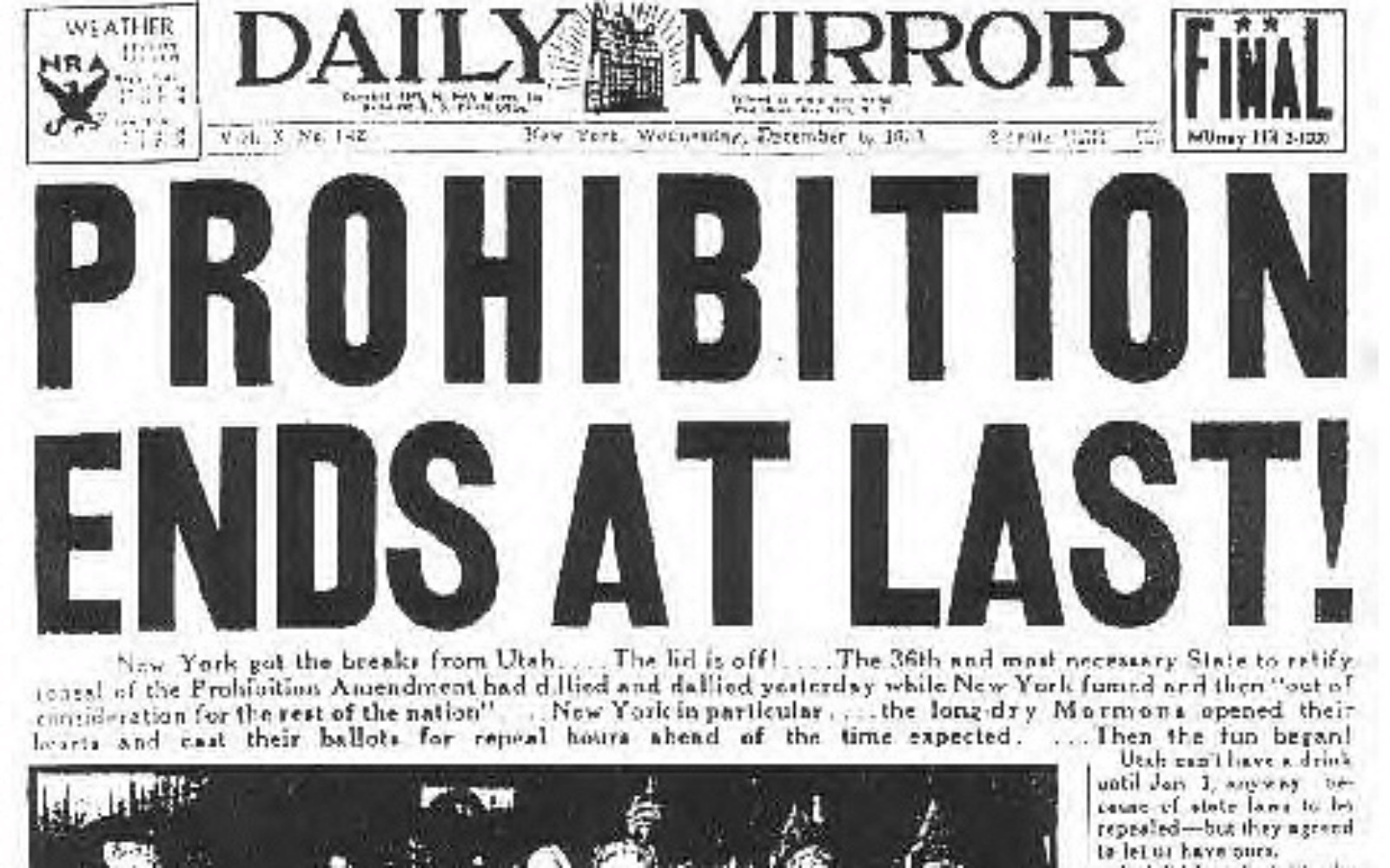 Prohibition repeal