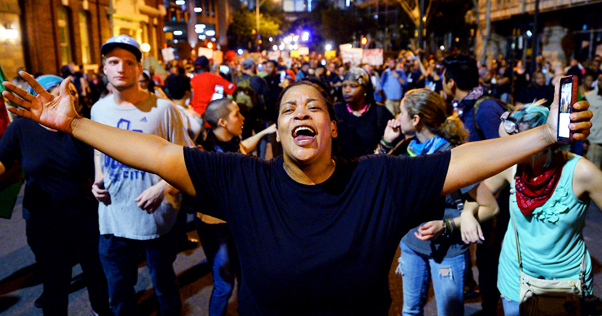 black-woman-and-crowd