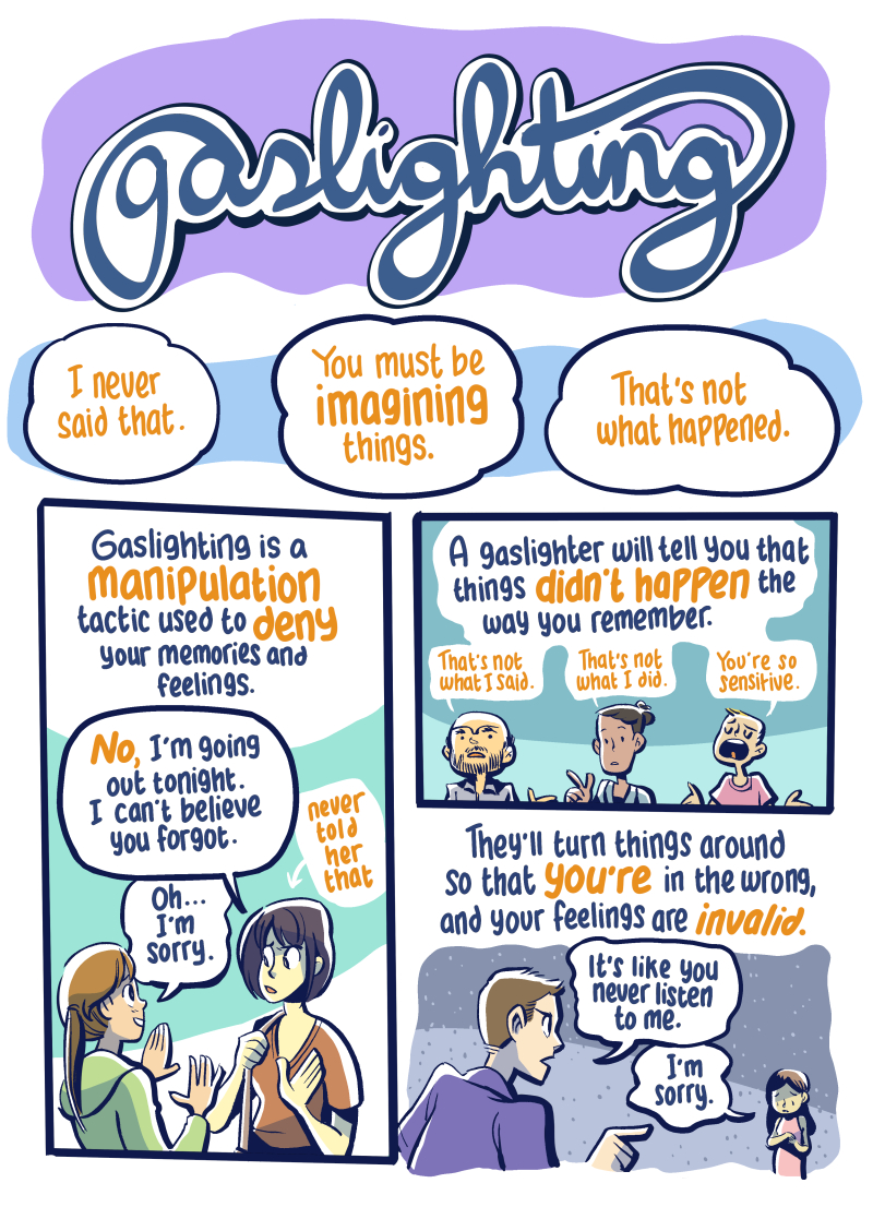 Gale Galligan gaslighting comic