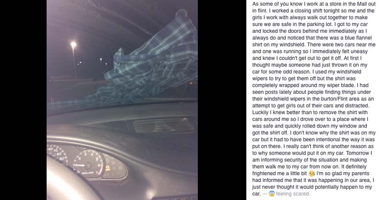 facebook-post-with-shirt-on-windshield