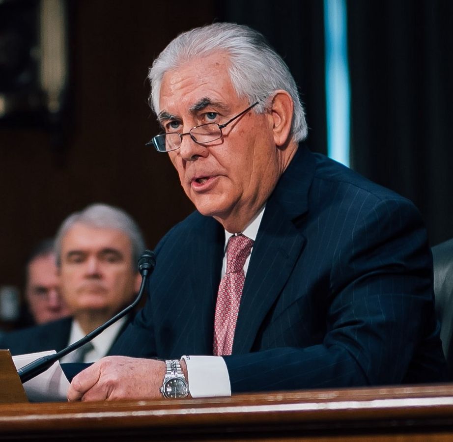Secretary of State Rex Tillerson at his confirmation hearing