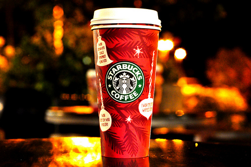 Old Starbucks Holiday Cup