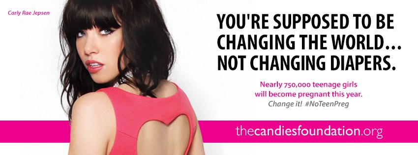 Candies Foundation teen pregnancy ad
