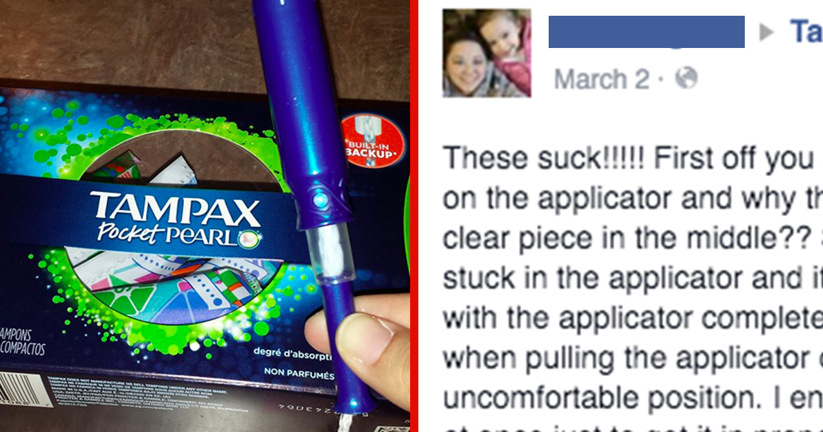 Women Hate New Tampax Pocket Pearl Tampons ATTN