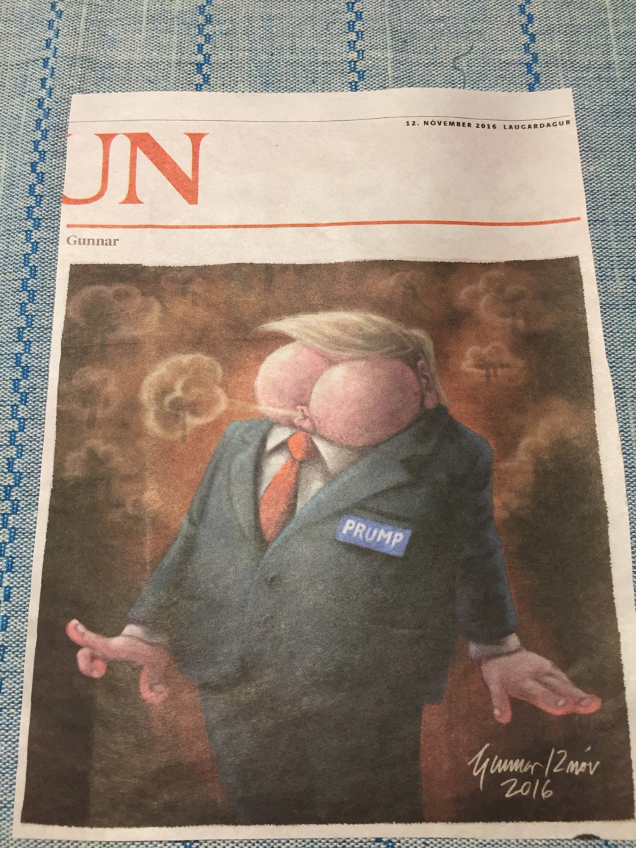 Trump in Icelandic Newspaper