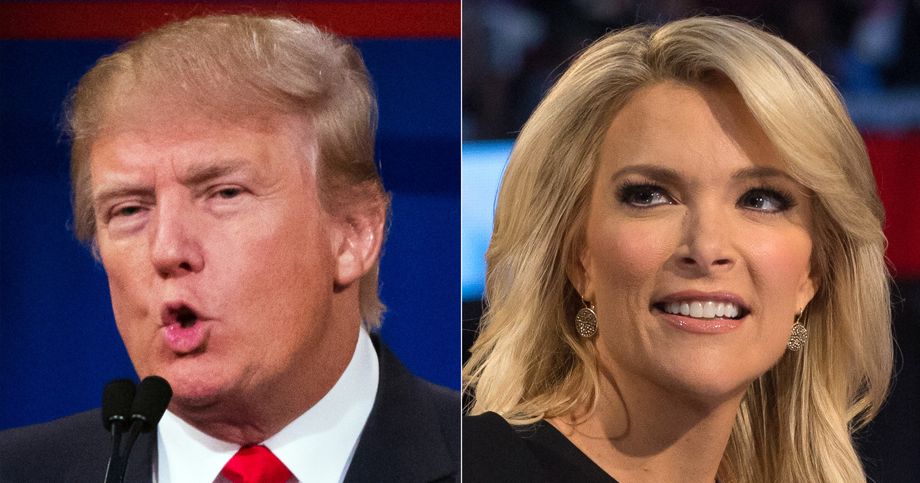 AP Photo/John Minchillo Donald Trump and Megyn Kelly