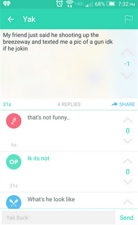 Yik Yak threat