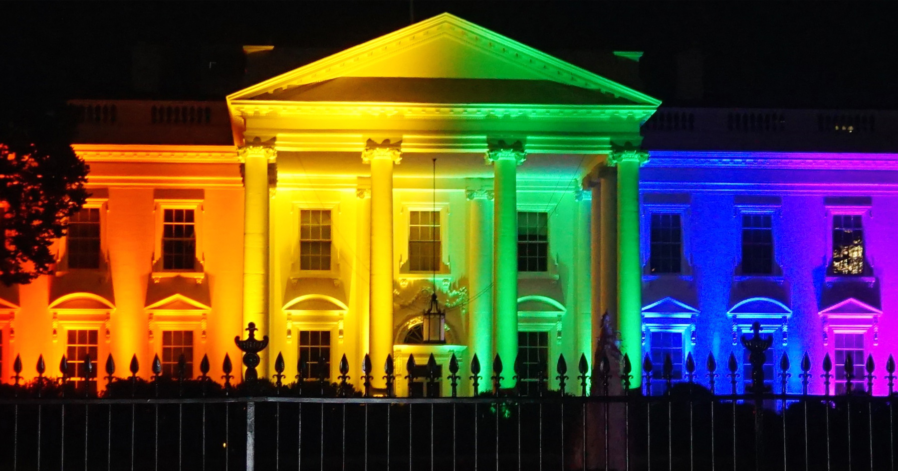 White House lit up rainbow for marriage equality