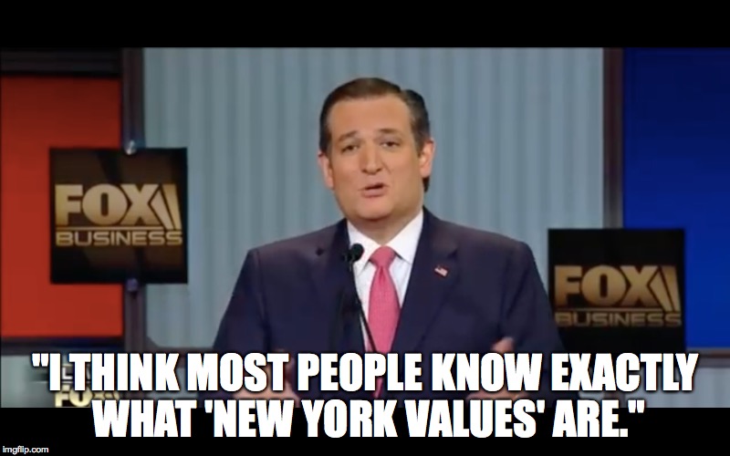 Cruz on New York Values