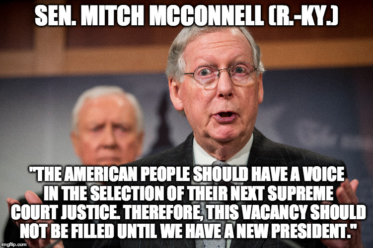 Mitch McConnell on SCOTUS Scalia